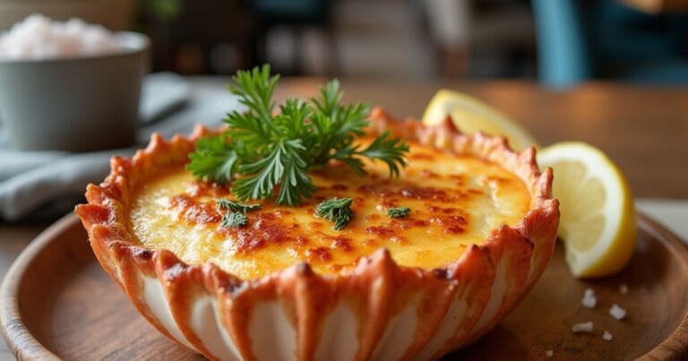 Crab Brulee Recipe, king crab brulee